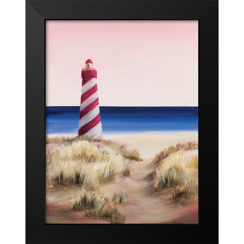 Lighthouse Black Modern Wood Framed Art Print by Cook, Andrea