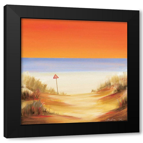 Sunset soon Black Modern Wood Framed Art Print with Double Matting by Cook, Andrea