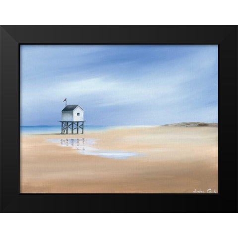 Beachhouse I Black Modern Wood Framed Art Print by Cook, Andrea