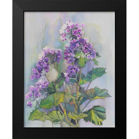 Purple Floriade II Black Modern Wood Framed Art Print by Mayskaya, Alisa