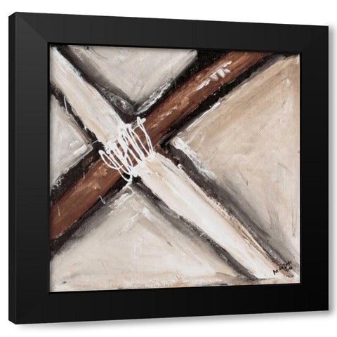 Crossing Band II Black Modern Wood Framed Art Print by die Zakko, Art