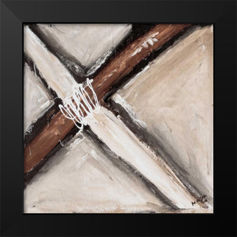 Crossing Band II Black Modern Wood Framed Art Print by die Zakko, Art