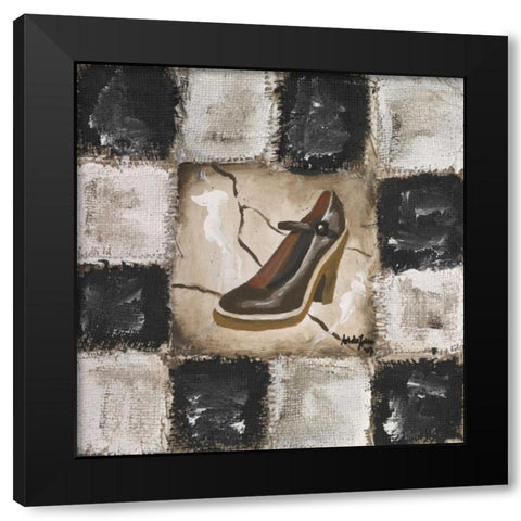 Shoe II Black Modern Wood Framed Art Print by die Zakko, Art