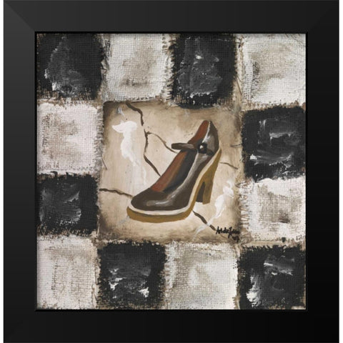 Shoe II Black Modern Wood Framed Art Print by die Zakko, Art