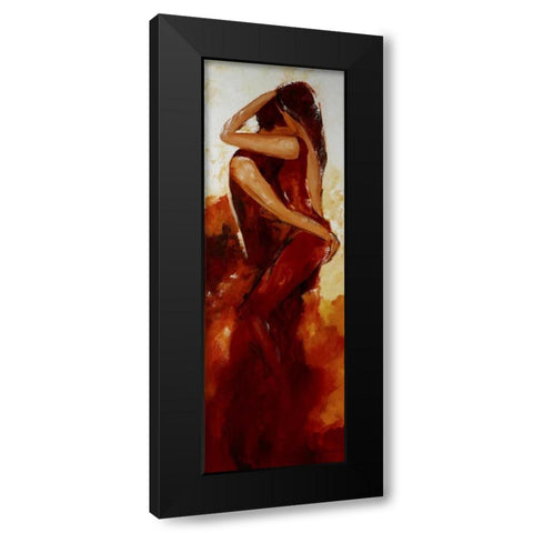 Holding Black Modern Wood Framed Art Print with Double Matting by Chantrel, Mieke