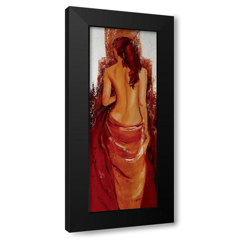 Fille d O Black Modern Wood Framed Art Print by Chantrel, Mieke