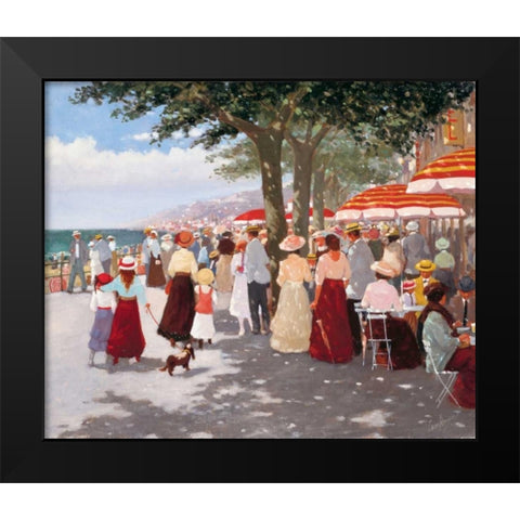 Street old days II Black Modern Wood Framed Art Print by van Rooijen, Carel