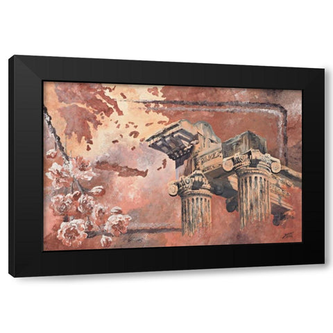 Pillars Black Modern Wood Framed Art Print by Blair, David