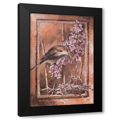Forage II Black Modern Wood Framed Art Print with Double Matting by Blair, David