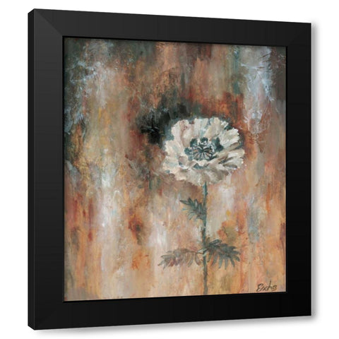 Papaveraceae II Black Modern Wood Framed Art Print by van den Bogerd, Escha