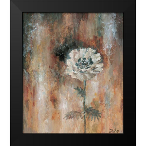 Papaveraceae II Black Modern Wood Framed Art Print by van den Bogerd, Escha