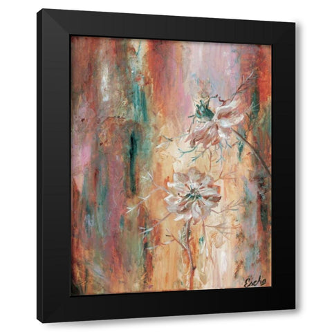 Nigella II Black Modern Wood Framed Art Print with Double Matting by van den Bogerd, Escha