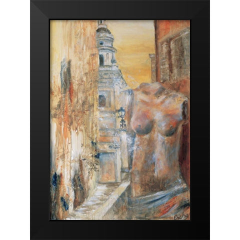 A world apart Black Modern Wood Framed Art Print by van den Bogerd, Escha