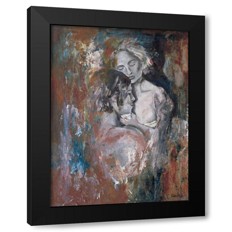 Insieme II Black Modern Wood Framed Art Print by van den Bogerd, Escha