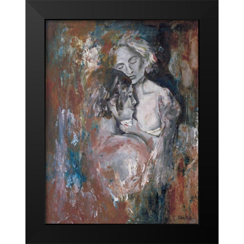 Insieme II Black Modern Wood Framed Art Print by van den Bogerd, Escha