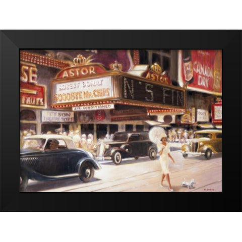 Los Angeles I Black Modern Wood Framed Art Print by Denis, E
