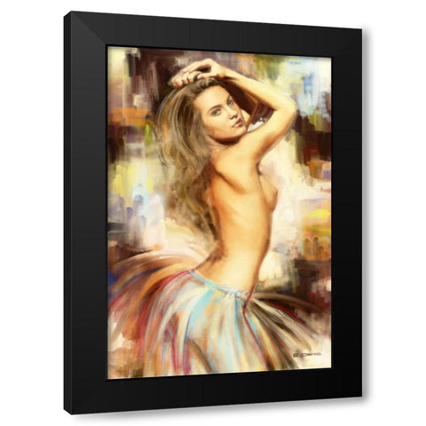 Attractive III Black Modern Wood Framed Art Print by Denis, E