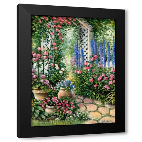 Busy lizy serenade Black Modern Wood Framed Art Print with Double Matting by Erwin, Eric