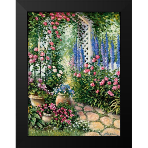 Busy lizy serenade Black Modern Wood Framed Art Print by Erwin, Eric