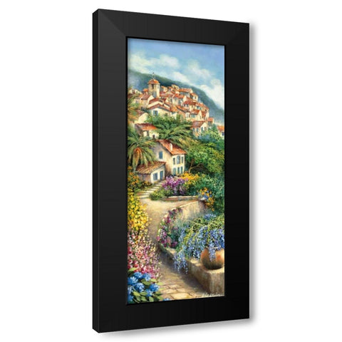Ramatuelle I Black Modern Wood Framed Art Print with Double Matting by Erwin, Eric