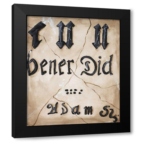 Colonic IV Black Modern Wood Framed Art Print with Double Matting by Elki,O