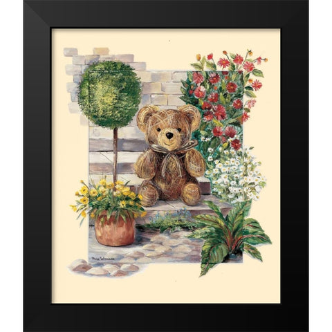 Garden party I Black Modern Wood Framed Art Print by Withaar, Rian