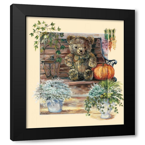 Garden party II Black Modern Wood Framed Art Print by Withaar, Rian