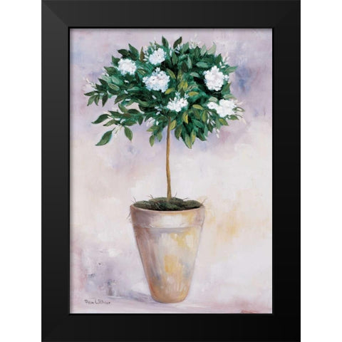 Jasminum Black Modern Wood Framed Art Print by Withaar, Rian