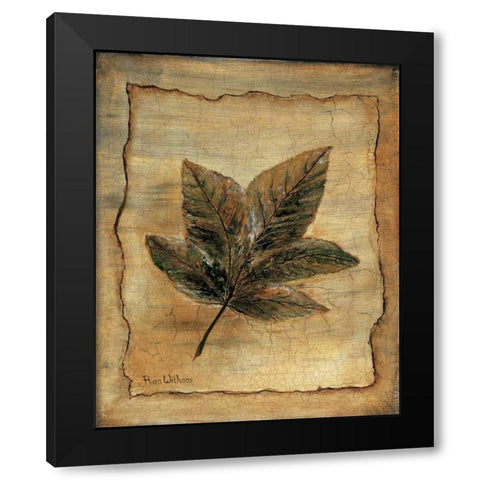 Autumn impression II Black Modern Wood Framed Art Print with Double Matting by Withaar, Rian
