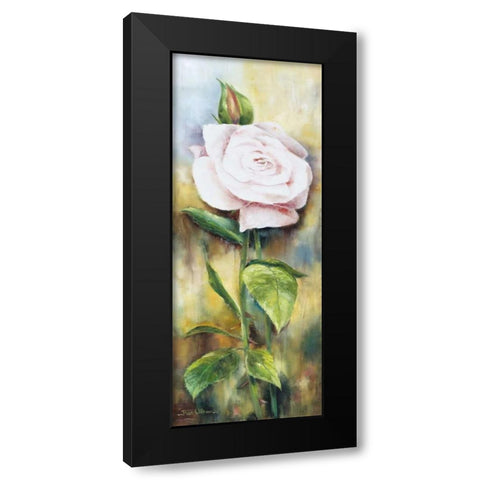The rose II Black Modern Wood Framed Art Print by Withaar, Rian