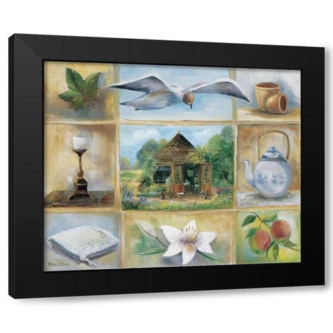 A homely theme Black Modern Wood Framed Art Print by Withaar, Rian