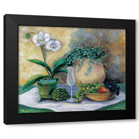 Picnic pleasure Black Modern Wood Framed Art Print with Double Matting by Withaar, Rian