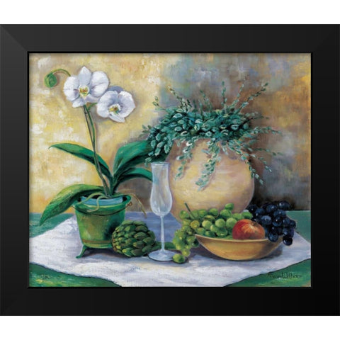 Picnic pleasure Black Modern Wood Framed Art Print by Withaar, Rian