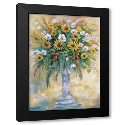 Classical bouquet I Black Modern Wood Framed Art Print by Withaar, Rian