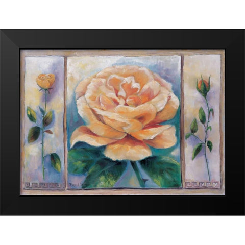 Rose composition Black Modern Wood Framed Art Print by Withaar, Rian