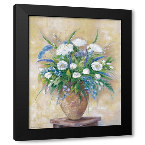 A scentful bouquet Black Modern Wood Framed Art Print by Withaar, Rian