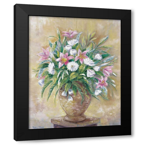 Fragrant flowers Black Modern Wood Framed Art Print by Withaar, Rian