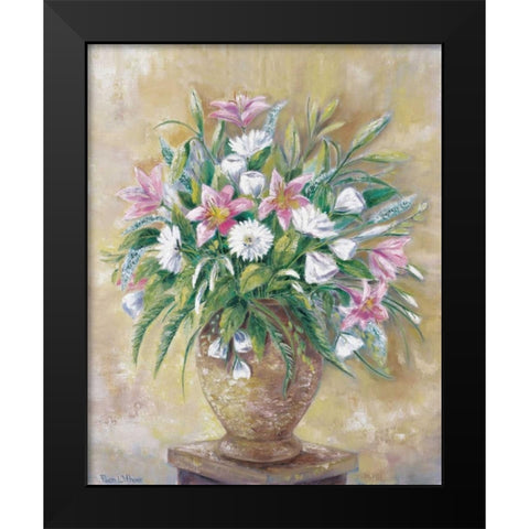 Fragrant flowers Black Modern Wood Framed Art Print by Withaar, Rian
