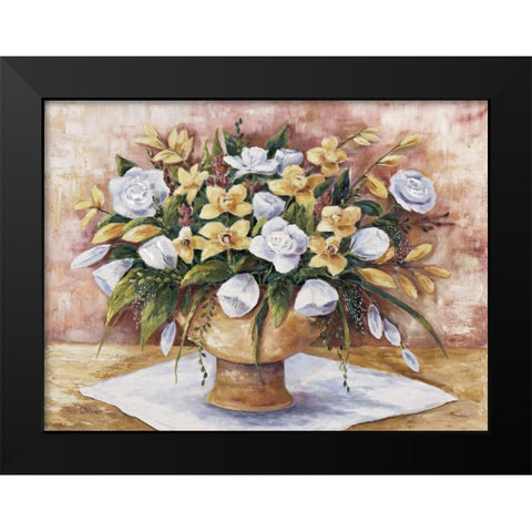 Wonderful bouquet Black Modern Wood Framed Art Print by Withaar, Rian