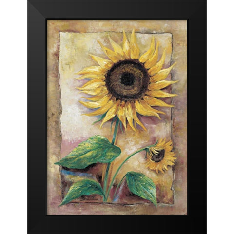 Beautiful sunflower Black Modern Wood Framed Art Print by Withaar, Rian