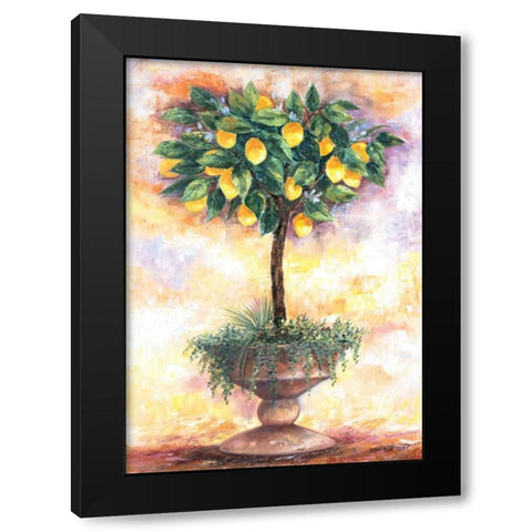 Lemon tree Black Modern Wood Framed Art Print with Double Matting by Withaar, Rian