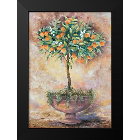 Orange tree Black Modern Wood Framed Art Print by Withaar, Rian