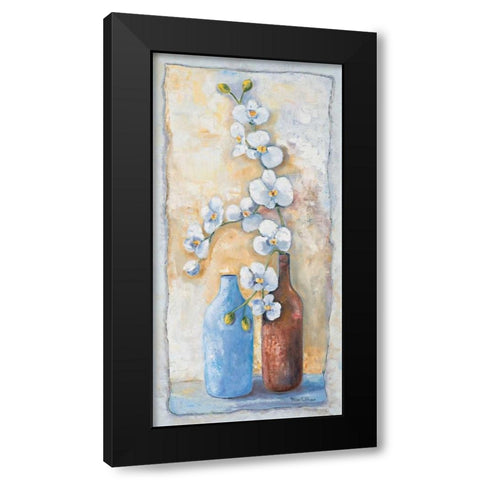 Orchid composition II Black Modern Wood Framed Art Print by Withaar, Rian