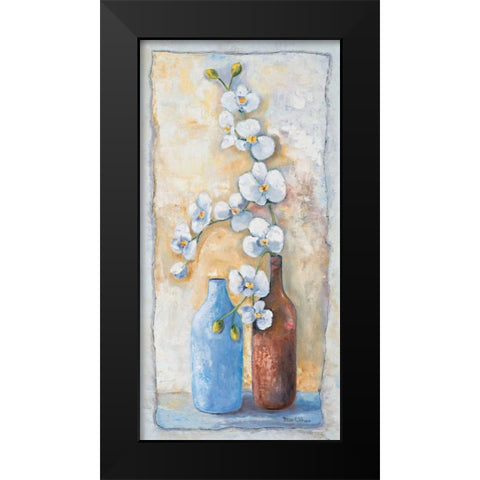 Orchid composition II Black Modern Wood Framed Art Print by Withaar, Rian