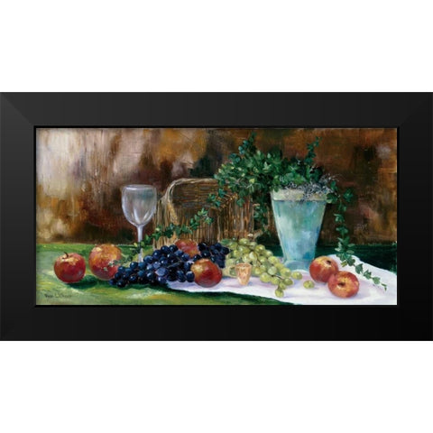 Breakfast grapes Black Modern Wood Framed Art Print by Withaar, Rian