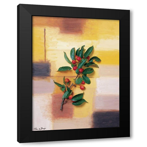 Timeless colours I Black Modern Wood Framed Art Print with Double Matting by de Bruijn, Hans