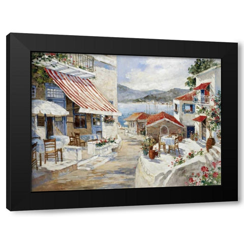 To the promenade Black Modern Wood Framed Art Print with Double Matting by Bosman, Johan