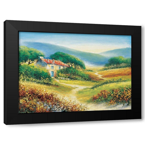 A path of purpose Black Modern Wood Framed Art Print with Double Matting by de Jong, Johan