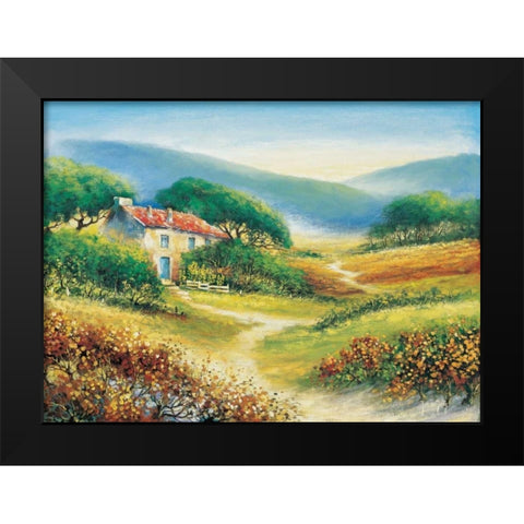 A path of purpose Black Modern Wood Framed Art Print by de Jong, Johan