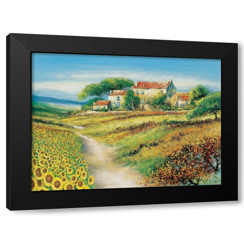 A path of promise Black Modern Wood Framed Art Print with Double Matting by de Jong, Johan